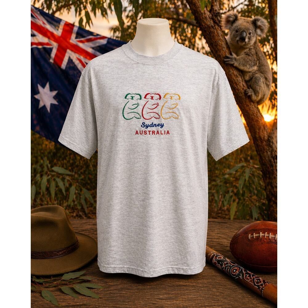 VTG Sydney Australia Koala Tee Australia 90s Single Stitch Graphic T-Shirt L